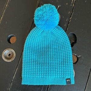 Under Armour Favorite Waffle Pom Beanie - Turquoise